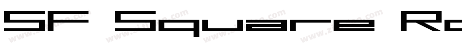 SF Square Root Extended Oblique字体转换